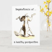 健康な遠近法のグリーティングカードの影響 カード (黄色い花)