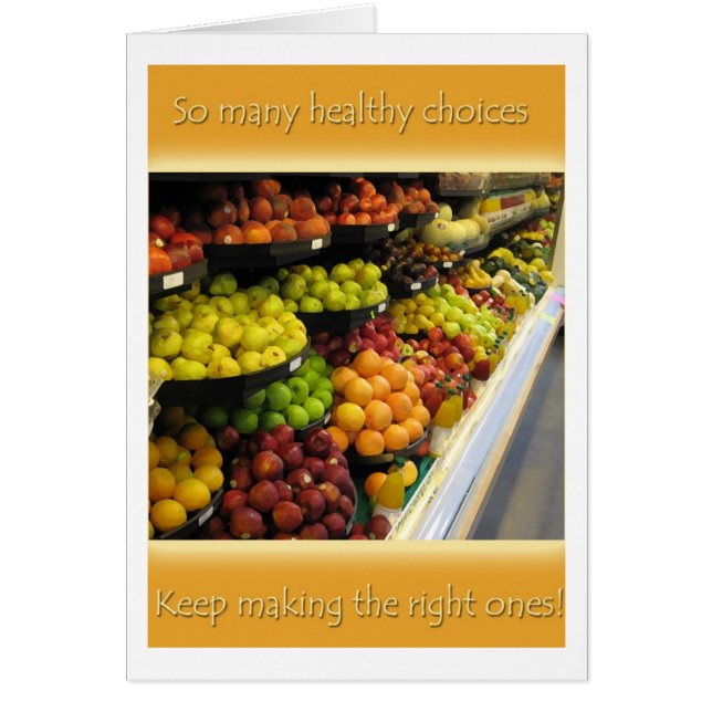 健康な選択をして下さい (正面)