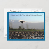 健康な郵便はがきを始める新年 シーズンポストカード (正面/裏面)