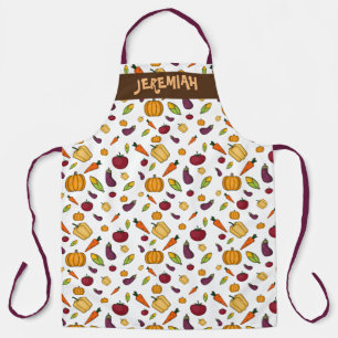 健康な野菜「オールオーバープリント」 エプロン