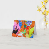 健康な願い-千のペーパークレーン--を得て下さい カード (黄色い花)