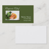 、健康な食べ物食料調達している、"オーガニックなシェフ"栄養物 名刺 (正面/裏面)