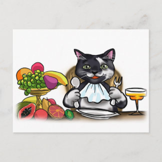 健康な食事を食べて下さい ポストカード