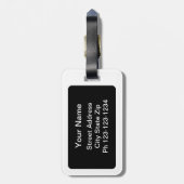 健康な食品環境のためのGMOなしホワイト ラゲッジタグ (裏面縦)