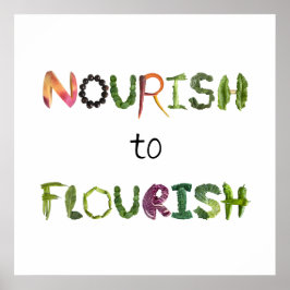 健康な食物を育てる ポスター