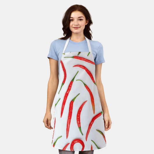 健康な食物 エプロン (着用した状態)