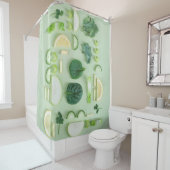 健康な食物 シャワーカーテン (インサイチュ)