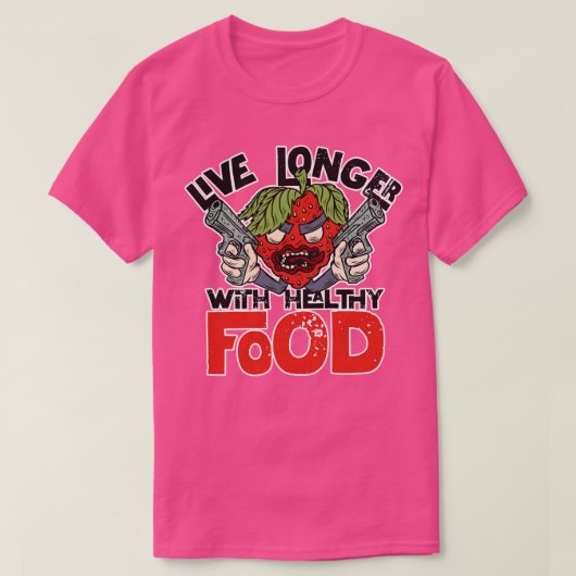 健康な食物 Tシャツ (デザイン正面)