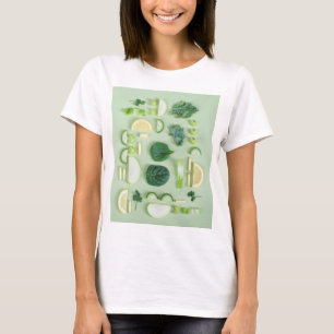 健康な食物 Tシャツ