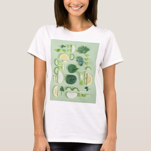 健康な食物 Tシャツ (正面)