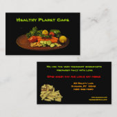 健康な食糧レストラン 名刺 (正面/裏面)