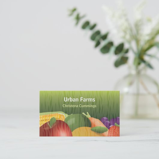 健康な食糧農業カード 名刺 (スタンド正面)
