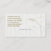 健康な食糧農業カード 名刺 (裏面)