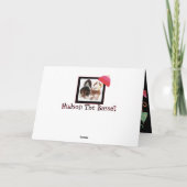 "健康な"カードW/Basset猟犬、雨及び傘を得て下さい カード (裏面)