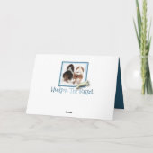 "健康な"カードW/Cuteバセットハウンドの子犬を得て下さい カード (裏面)