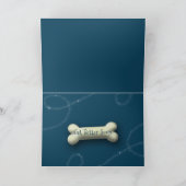 "健康な"カードW/Cuteバセットハウンドの子犬を得て下さい カード (内部)