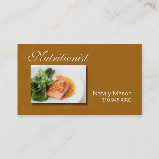 健康な"栄養士"の食糧コーチ減量 名刺 (正面)