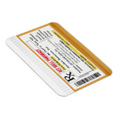 健康になる強力な処方箋ラベルを取得 マグネット (右側)