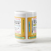 健康に対するRX処方 コーヒーマグカップ (中央)