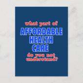 健康に手頃は気に何の障りだ ポストカード (正面)