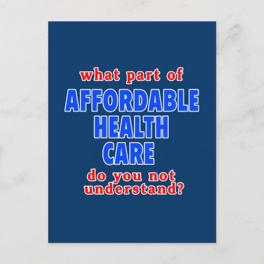 健康に手頃は気に何の障りだ ポストカード (正面)