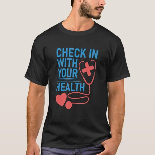 健康に気を付ける Tシャツ (正面)