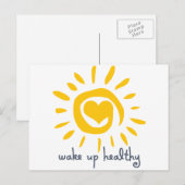 健康に目覚める ポストカード (正面/裏面)