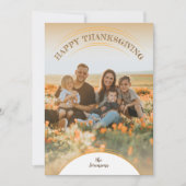 健康に良い感謝祭のフォトカード カード (正面)
