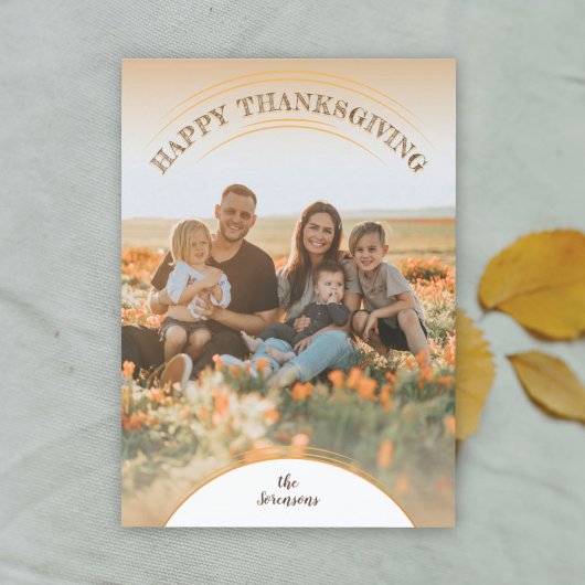 健康に良い感謝祭のフォトカード カード