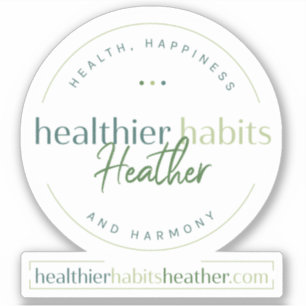 健康に良い習慣Heather Communityロゴ シール