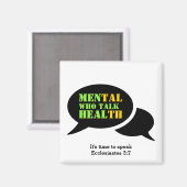 健康に良い話をするカスタマイズ人 マグネット (正面/裏面)