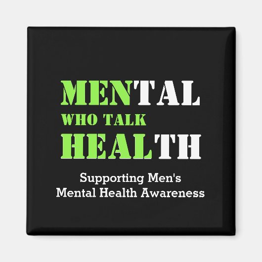 健康に良い話をするカスタマイズ人 マグネット (正面)