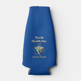 健康のために団結する。世界保健デー。T-シャツ ボトルクーラー