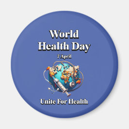 健康のために団結する。世界保健デー。T-シャツ マグネット