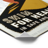 健康のために泳ぐ（より安全なプールで）ポスター ポスター (角)