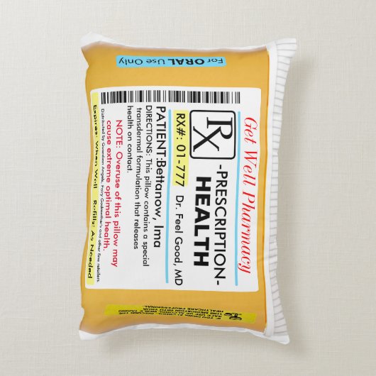 健康のためのRX枕を得る アクセントクッション (裏面(縦))