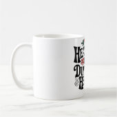 健康のヒント付き白いマグカップ コーヒーマグカップ (左)