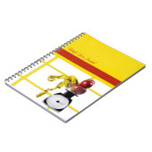 健康のフィットネスのノート ノートブック (左側)