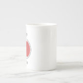 健康の一服: +75 ボーンチャイナマグカップ (正面)