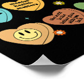 健康の問題は十分な自己の気に認識度 ポスター (角)