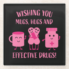 健康の回復が早く良くなる ガラスコースター