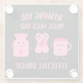 健康の回復が早く良くなる ガラスコースター (裏面)