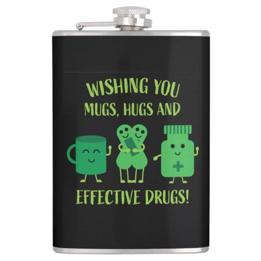 健康の回復が早く良くなる フラスク (正面)