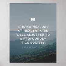 健康の尺度ではない – Jiddu Krishnamurti