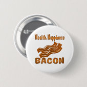 健康の幸福のベーコン 缶バッジ (正面&裏面)
