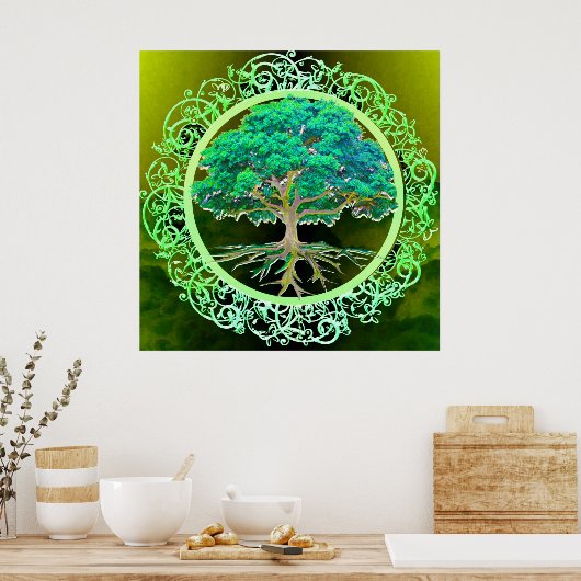 健康の木 ポスター (キッチン)