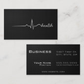 健康の脈拍のモダン 名刺 (正面/裏面)