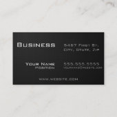 健康の脈拍のモダン 名刺 (裏面)