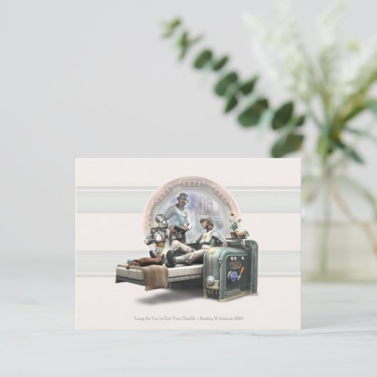 「健康はがき得さえあれば ポストカード (スタンド正面)