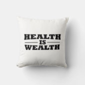 健康は富なり クッション (正面)